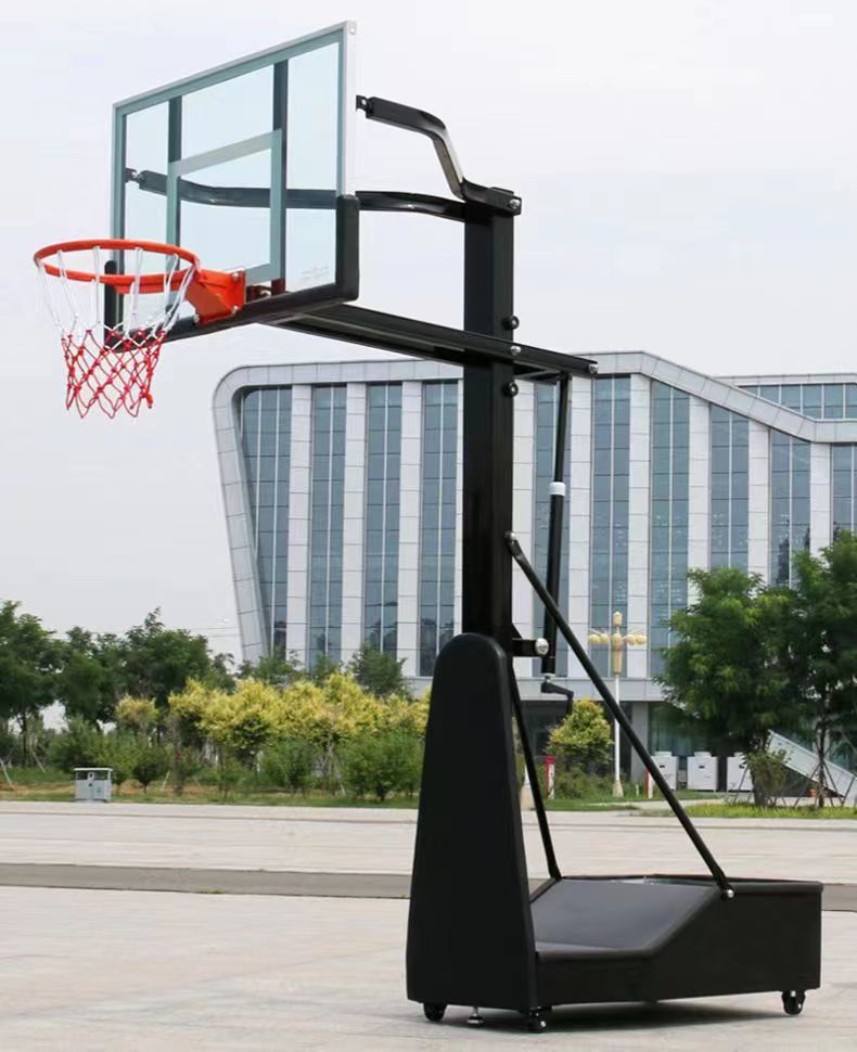 Kids Movable Basketball Hoop with Height Adjustment