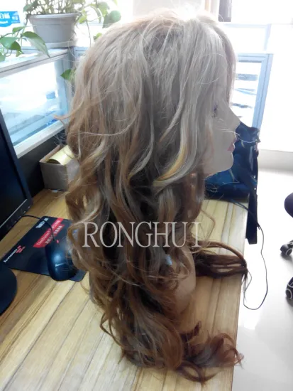 China supplier wholesale blonde cheap lace front synthetic wig