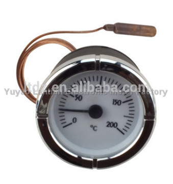 high temperature brass sensor heating capillary thermometer