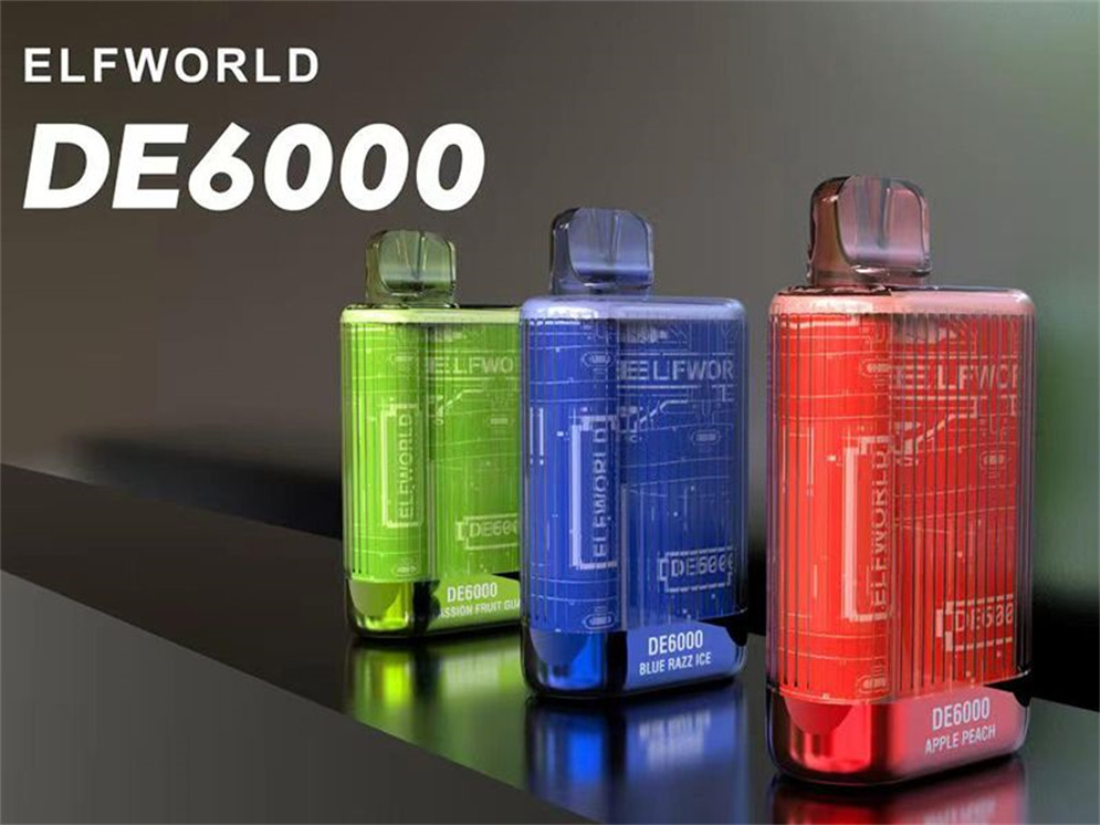 Hot Selling Elfworld de6000 vape descartável 6000 puffs