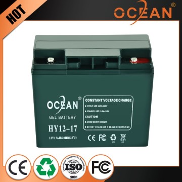 Excellent quality new product promotion low price 12V 17ah solar battery 12v