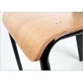 Cadeira de jantar padrão / cadeira de madeira compensada Jean Prouve