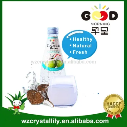 290ml glass bottle coconut water coconut juice drink original taste