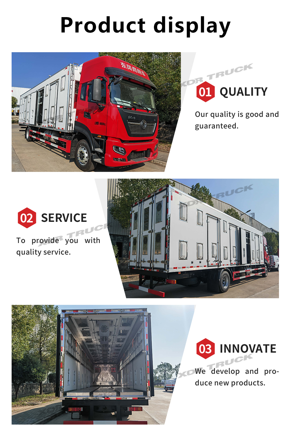 Dongfeng van chick transport truck