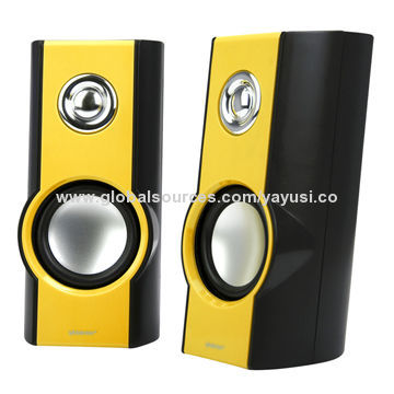 New Design USB Powered Micro Speakers, 2.0-channel, 3W x 2 Output