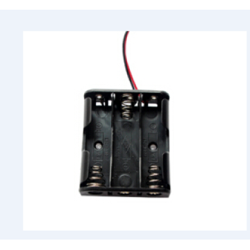 Suporte de bateria 3 baterias AA de células com fios