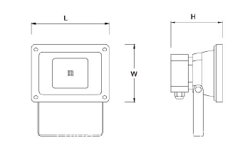 Product structure diagram of LED Flood light body
