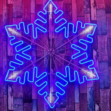Hot Sale: 2D LED Snowflake Lights with Synchronized Flash for Christmas