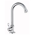 Taizhou Low Price Double Knobs Matt Black Wall Mounted Kitchen Faucet Mixer Tap