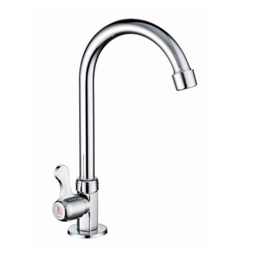 Deck mounted gaobao single cold zinc kitchen faucets