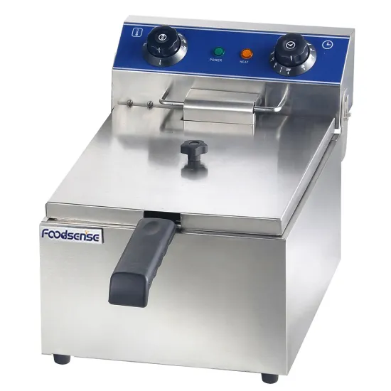 Big Capacity 17L Fryer Food Processing Machine Single Tank Electric Fryer