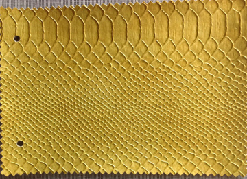 Nice Looking Snake Skin Synthetic Leather , Embossed Snake Skin Leather For Uphostery