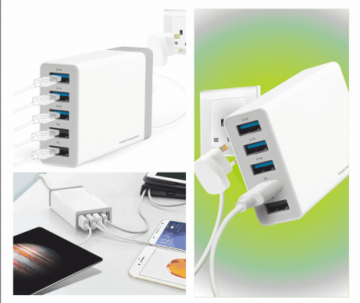 40 Watt 5 Port USB Charger