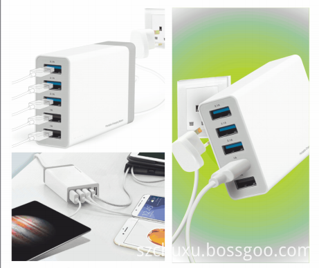 40 Watt 5 Port Usb Charger