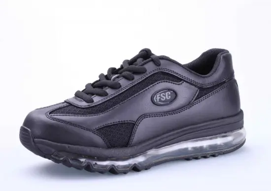 Fashion sport nappa action leather with mesh shoes