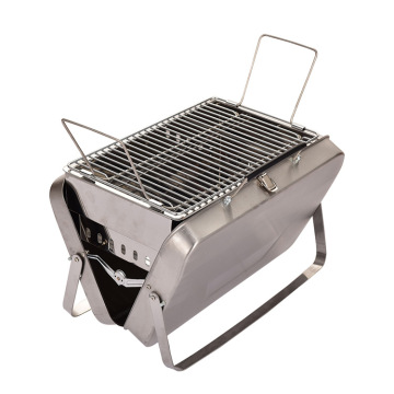 Tabletop Garden Used Barrel Outdoor Briefcase Portable Folding Mini Barbecue Homemade Charcoal Grills