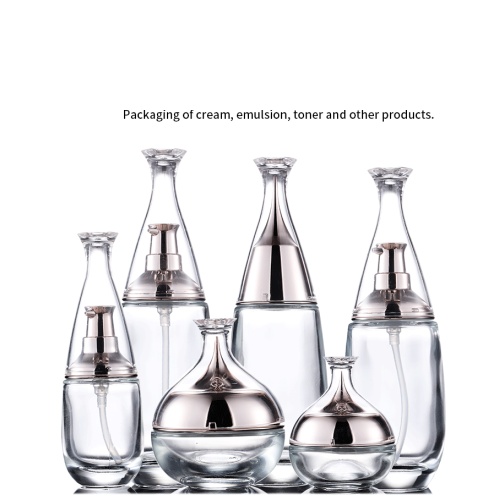 Frasco de vidro de essência de garrafa de cosméticos de alta qualidade