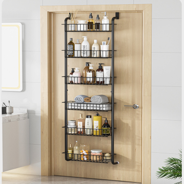 6-Tier Heavy Duty Over-the-Door Organizer: Pantry Door Rack with 6 Baskets for Enhanced Storage Organization