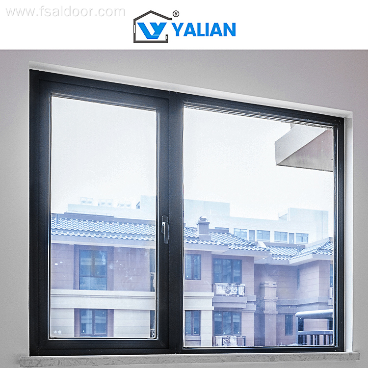 Aluminum Alloy Casement Windows Swing Horizontal Opening