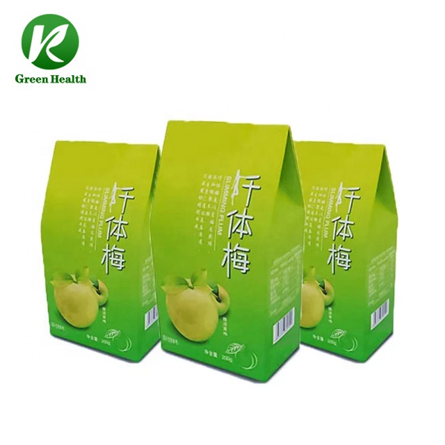 OEM/ODM Weight Loss fresh green plum detox slimming plum Strawberry Flavor sour fresh weight loss green plum