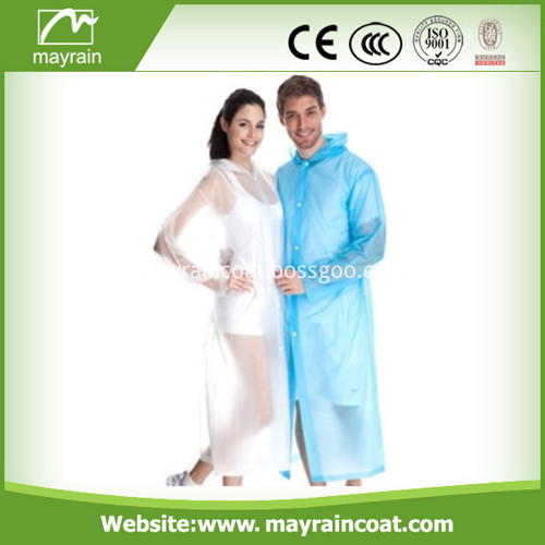 Stock Sale PE Disposable Raincoat