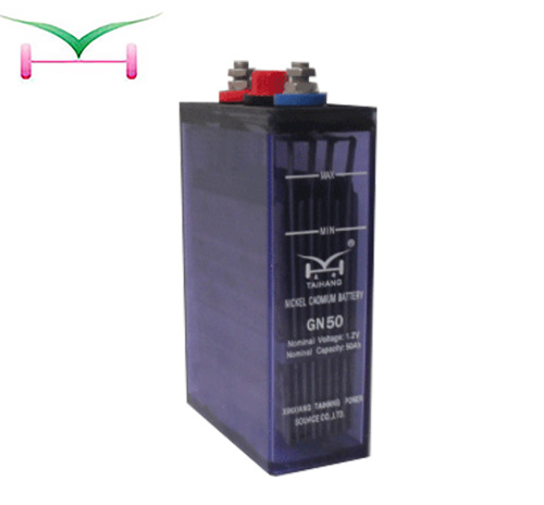 low rate 50ah nicd battery for railway use