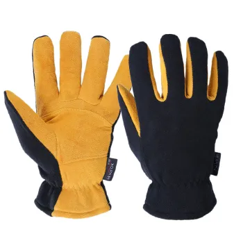 Ozero Waterproof Winter Work Gloves -30F Deerskin Split Ski Gloves