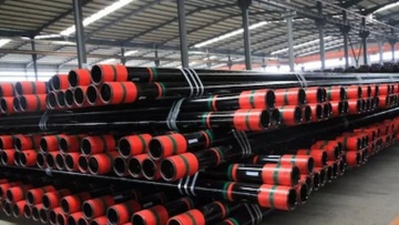 Pipe palletizing and strapping unit for oil casing