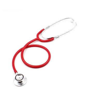 Professional Hospital Doctor Dual Head Stethoscope Red