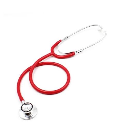 Docteur hospitalier professionnel Dual Head Stethoscope rouge