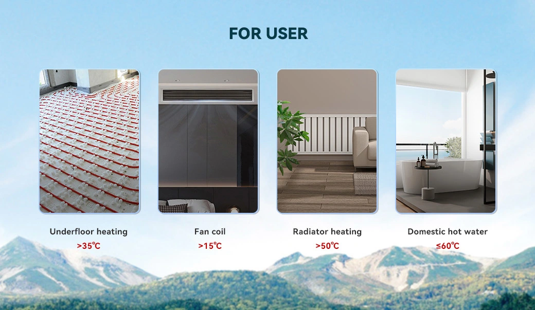 Heat Pump R32 Monobloc Air to Water Heater Heat Pump 24kw Warmwasserbereiter Mit Warmepumpe