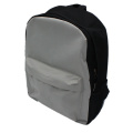 Sac à dos simple de sac d&#39;école de garçon de polyester adapté aux besoins du client gris