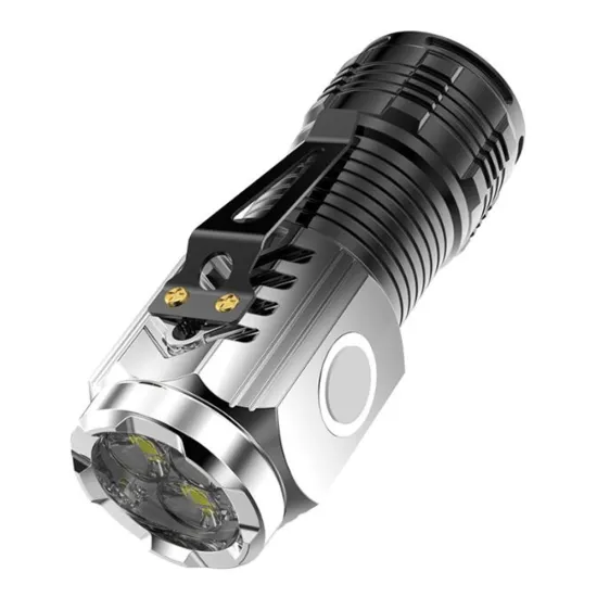 15W 3xP35 LED Rechargeable Mini Flashlight for Outdoor Work and Pocket Use