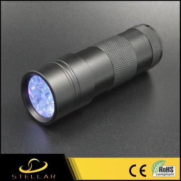 SS-U1200 Good Quality 12UV Flashlight UV Purple 12LED Flashlight
