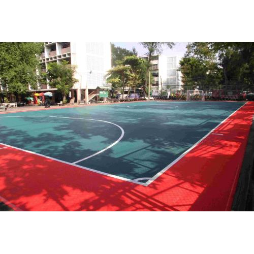 Abnehmbarer Basketballplatz im Freien Basketballplatz Fußboden