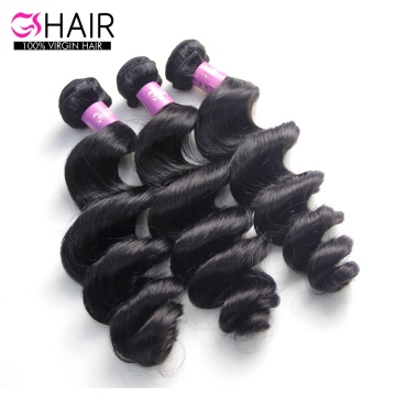 GS Indian Hair Vendor: Loose Wave Remy Virgin Human Hair Extensions at Cheap Prices