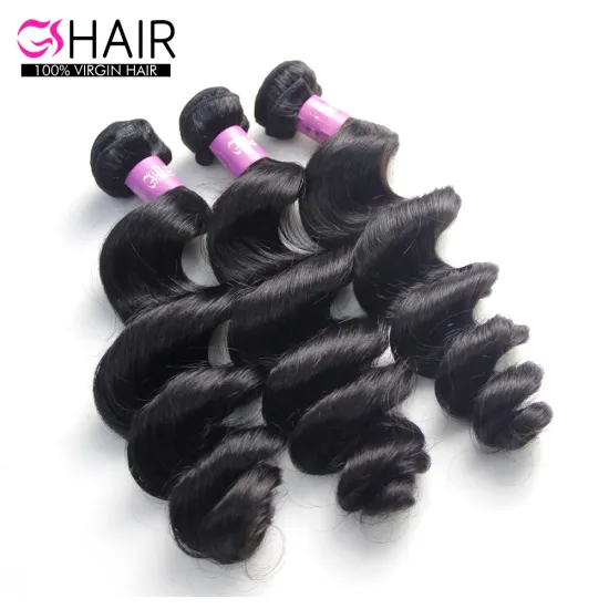 GS Indian Hair Vendor: Loose Wave Remy Virgin Human Hair Extensions at Cheap Prices