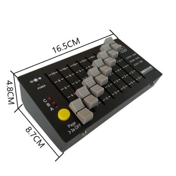 Rechargeable 24ch DMX512 Small DMX Controller DJ Mixer