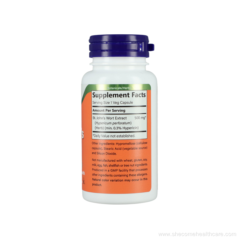 St. John's Wort Hypericum perforatum Extract Capsules