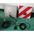 Warning Sign Lights With Safety Signal Reflector Plate at Agricultural Machine