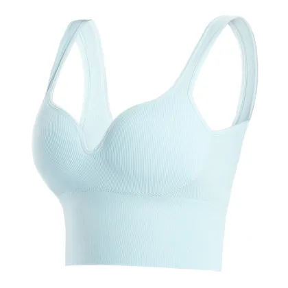 Seamless Push-Up Bralette - Wireless Sports Bra