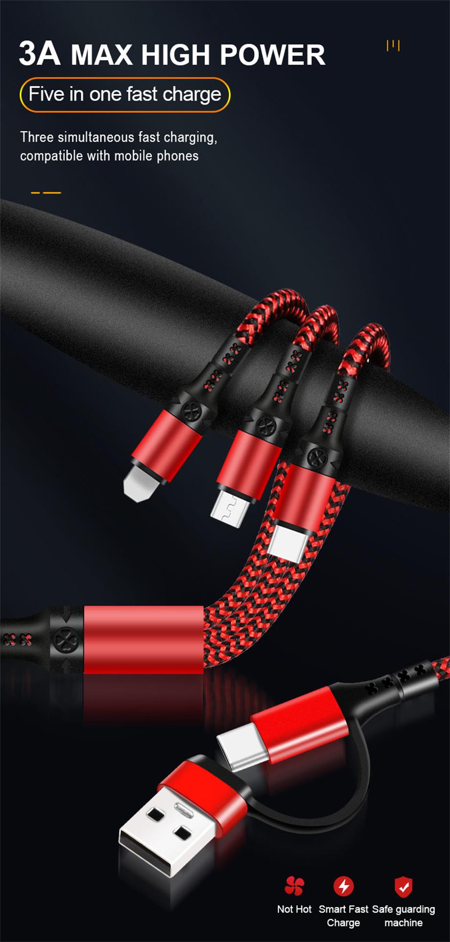 Coiled Braided Usb C Cable