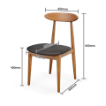 Sillón de comedor de madera moderno