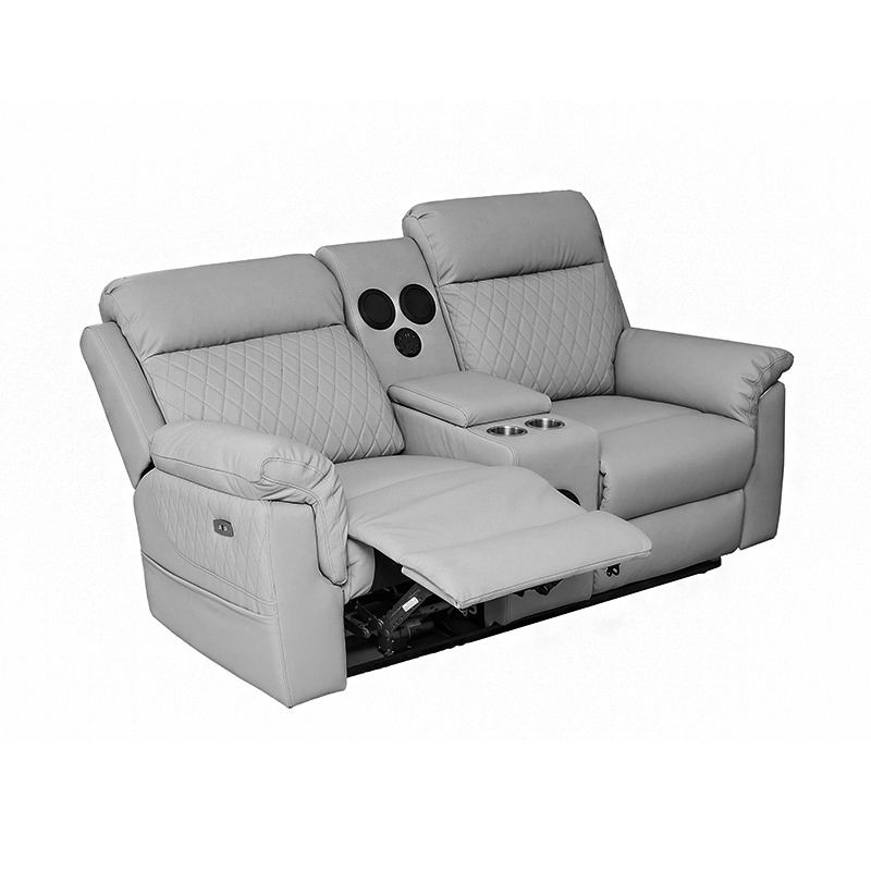 Power Genuine Leather Reclining Loveseat