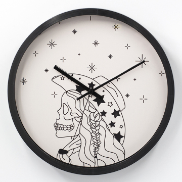 Modern Minimalist 12 Inch Quartz Silent Non-Ticking Skeleton Wall Clock