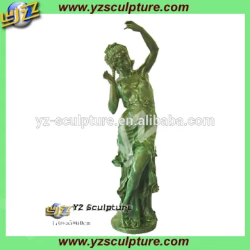 indoor life size beautiful casting brass lady statue for sale