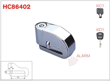 Wenzhou motorcycle lock, disc brake lock, alarm lock HC86402