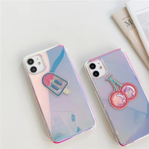 New 3D Embroidery PU Leather Customized Phone Cases