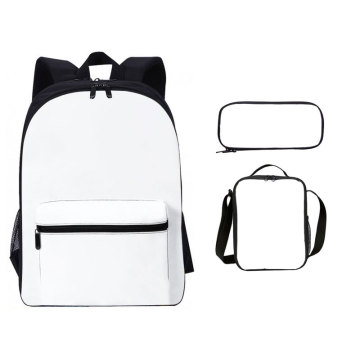 3 PCS Backpack Bộ ba lô với túi ăn trưa và hộp bút chì - Thiết kế thăng hoa 16 inch Mochilas