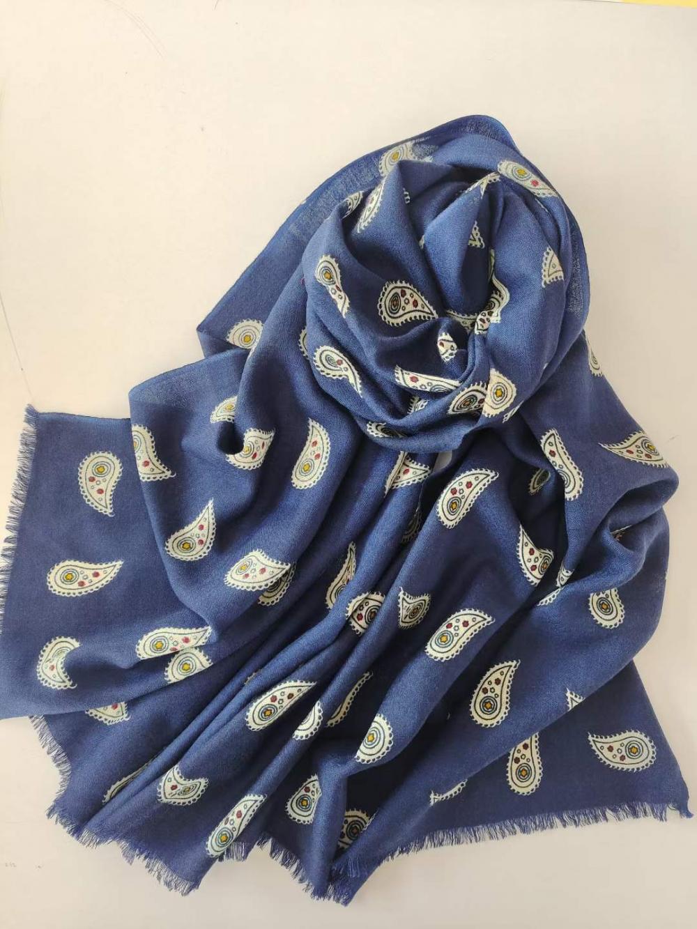 Printed Wool Scarf Msy 399